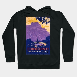 Edinburgh, Scotland - Vintage Travel Poster Design Hoodie